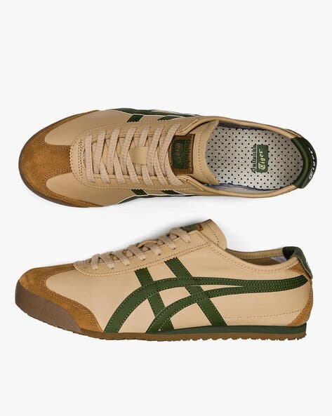 Onitsuka Tiger Beige Grass Green For Womens