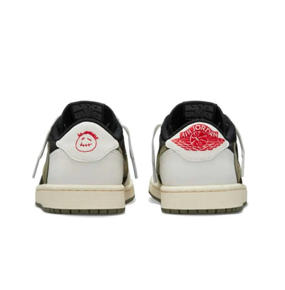 Nik_e Air Jordan Retro 1 Low X Travis Scott Olive