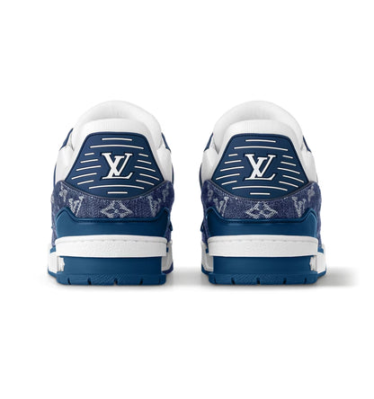 Louis Vuitton LV Trainer Monogram Denim White Blue