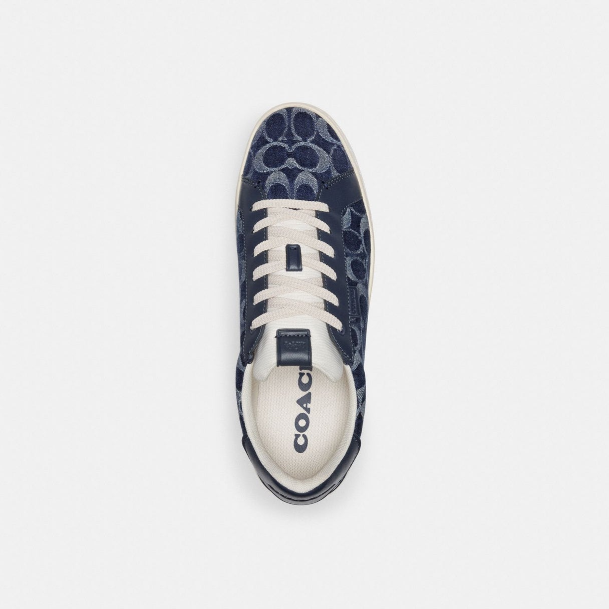Coach_Clip Court Sneaker Navy signature canvas
