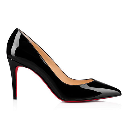 Christian_Louboutin Miss Iriza 10 Black Z Heels Patent