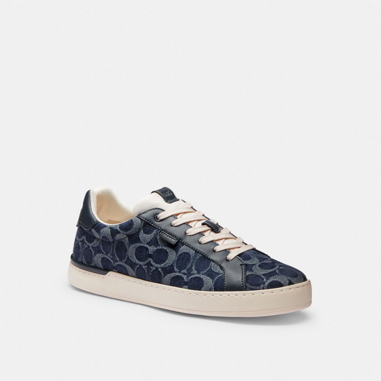 Coach_Clip Court Sneaker Navy signature canvas
